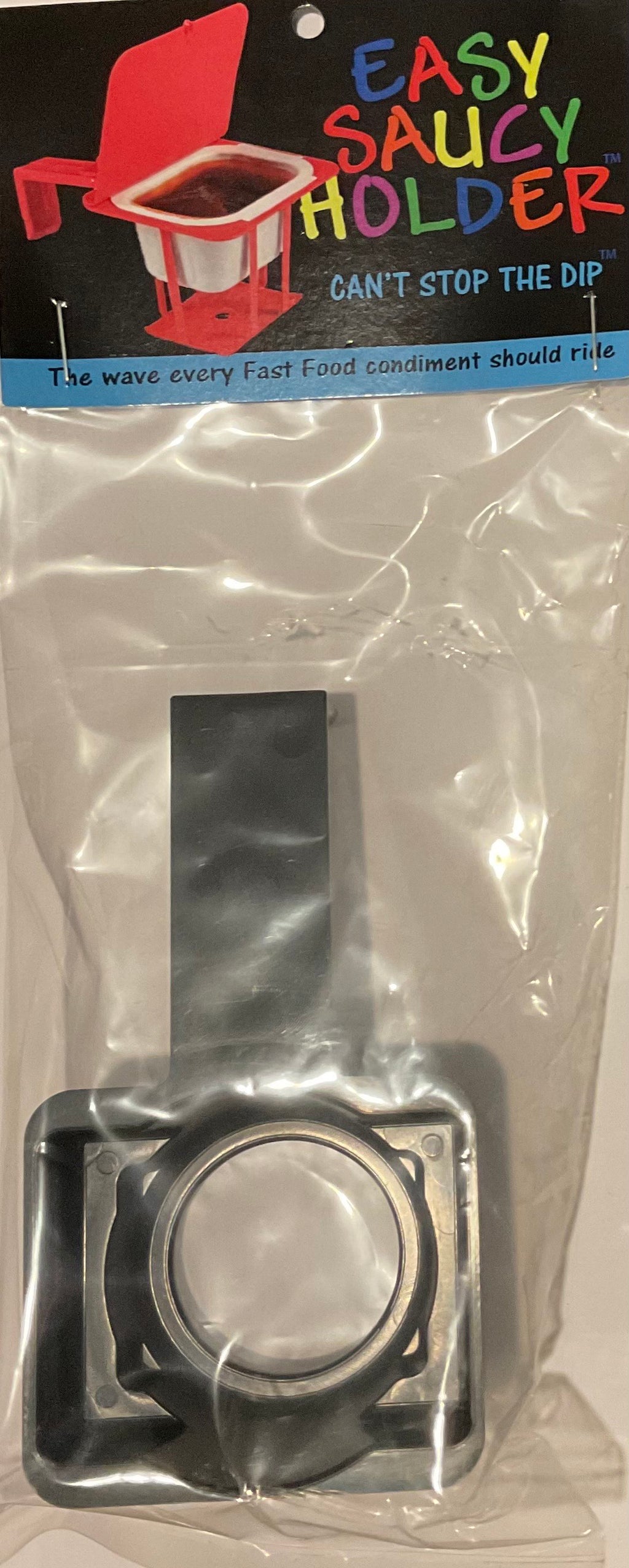 Easy Saucy Holder - Original Patented Car Sauce Holder (Gen 2) (Black)