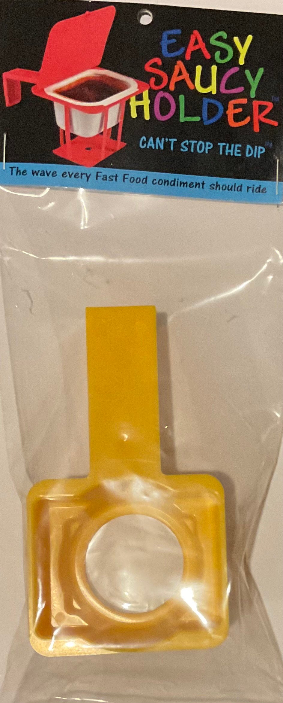 Easy Saucy Holder - Original Patented Car Sauce Holder (Gen 2) (Yellow)